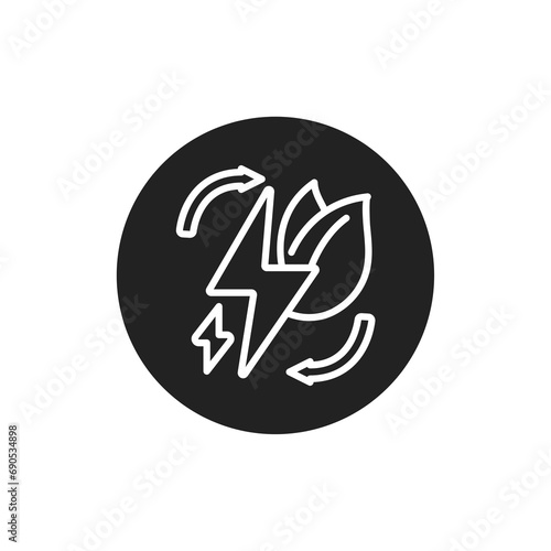 clean energy icons save the world environment renewable energy