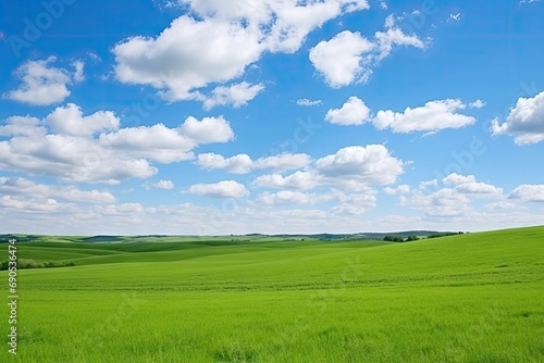 green field and blue sky © KirKam