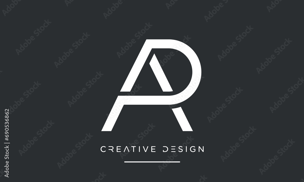 Alphabet letters PA or AP logo monogram Alphabet letters PA or AP logo monogram