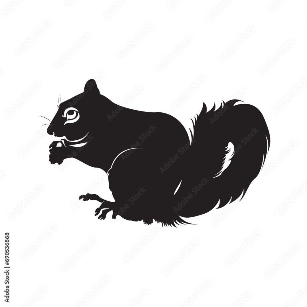 Obraz premium American Red Squirrel vector set , American Red Squirrel design.squirrel logo vector icon illustration design