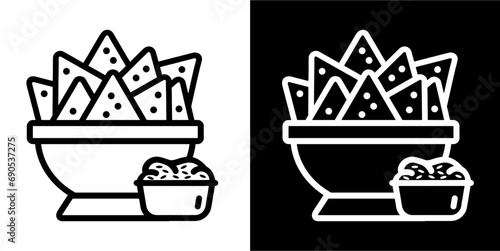 Nachos mexican food, food appetizer snack icon