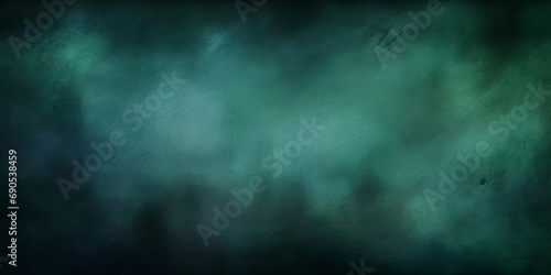 horror green blue clouds, grunge dark smoke texture, black haunted background for horror, thriller and mystery movie poster design, Generative AI 