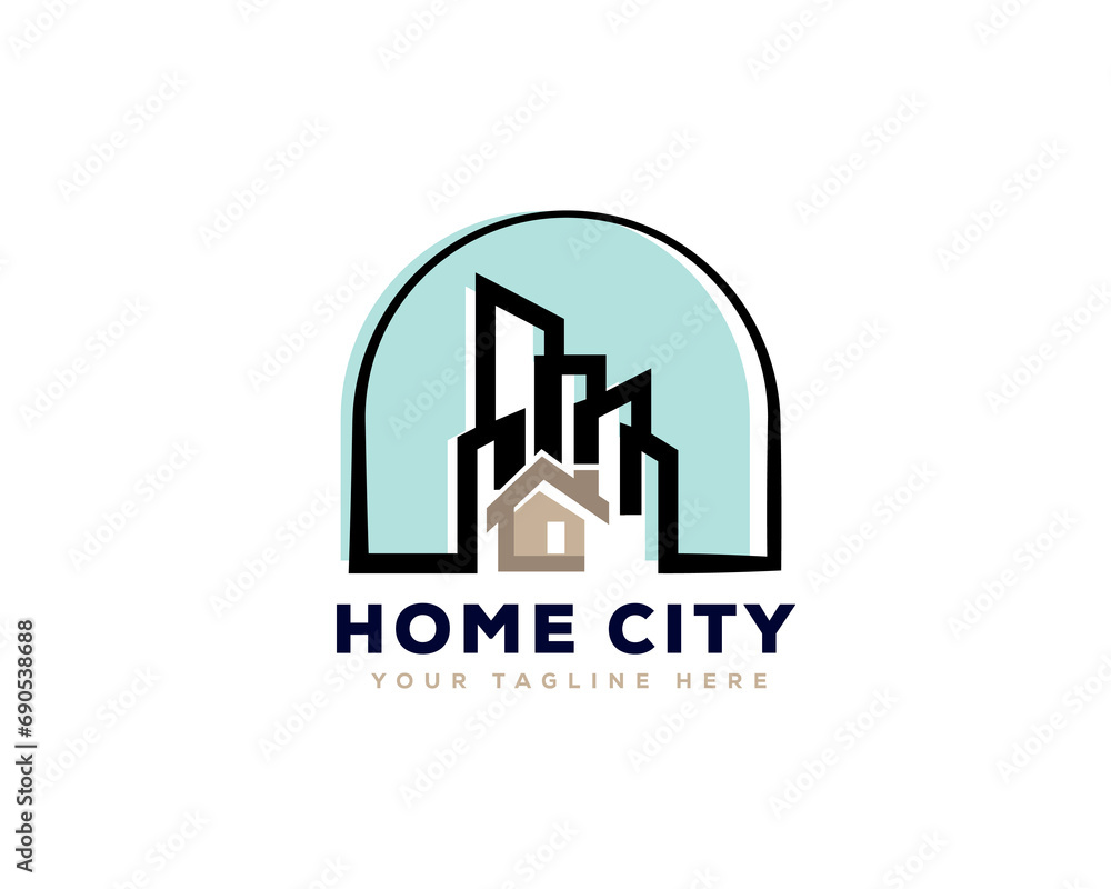 home city building real estate logo icon symbol design template illustration inspiration home city building real estate logo icon symbol design template illustration inspiration