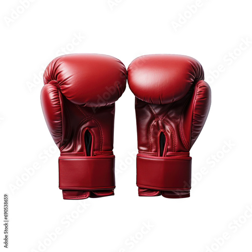 Boxing Gloves Isolated on Transparent or White Background, PNG © Custom Media