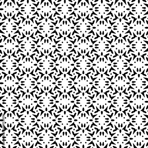 Wallpaper with Seamless repeating pattern.  Black and white pattern . Abstract background. Monochrome texture  for web page  textures  card  poster  fabric  textile.