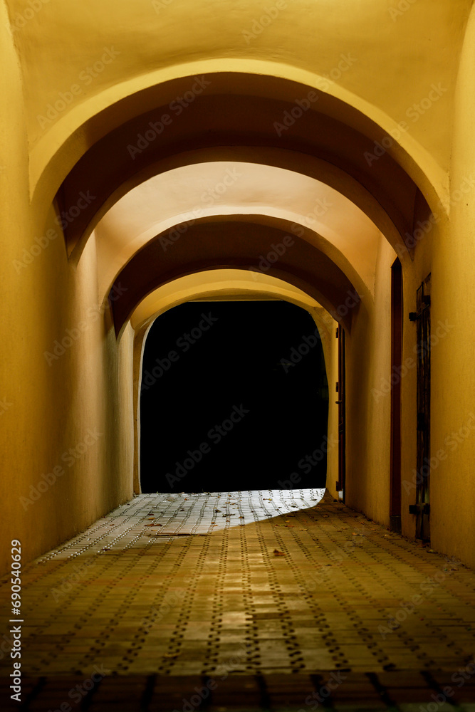 A dark corridor that you're afraid to go through alone. A dark corridor that you're afraid to go through alone.