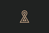 Keyhole logo design icon vector template