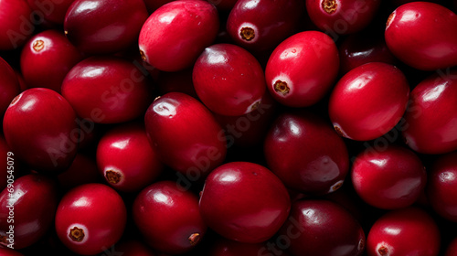 red cranberries background HD 8K wallpaper Stock Photographic Image 