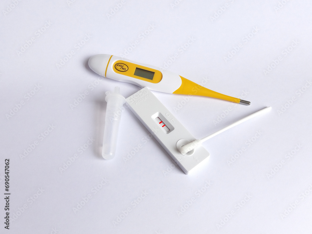 positive result virus Covid-19 rapid fast test sars-cov-2 antigen saliva slobber thermometer positive result virus Covid-19 rapid fast test sars-cov-2 antigen saliva slobber thermometer
