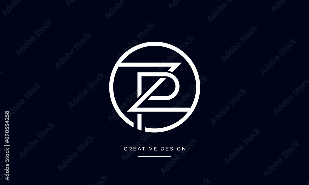 PZ or ZP Alphabet letters logo monogram PZ or ZP Alphabet letters logo monogram