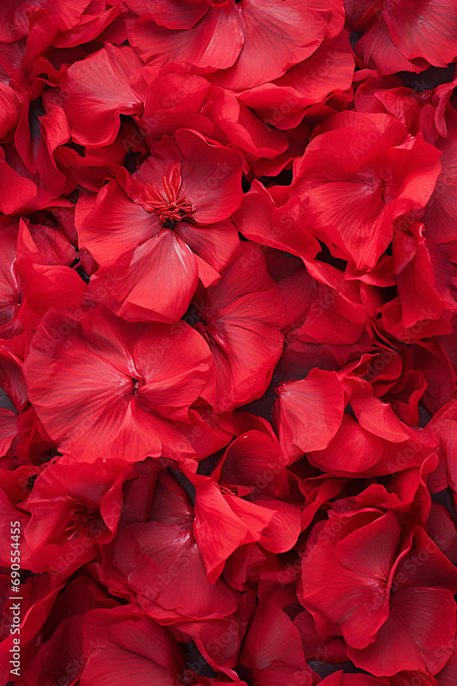 Beautiful red and white rose petals on white background generated.AI Beautiful red and white rose petals on white background generated.AI