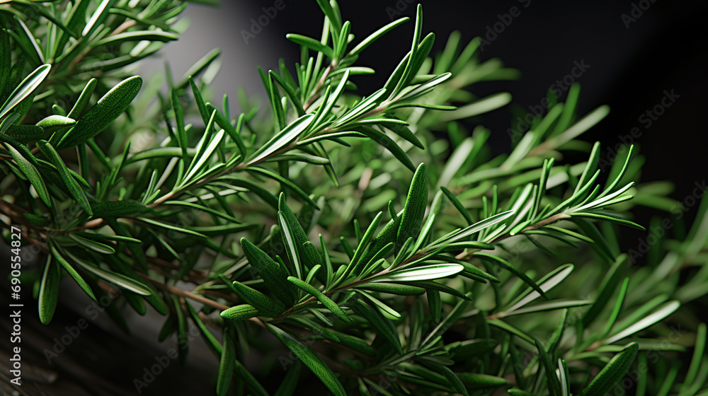 close up of rosemary HD 8K wallpaper Stock Photographic Image 