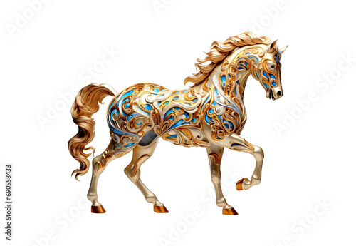 horse toy isolated on white