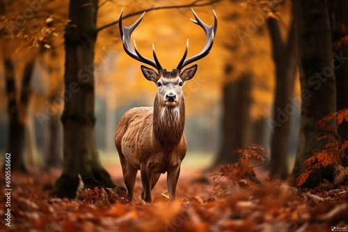 deer in autumn