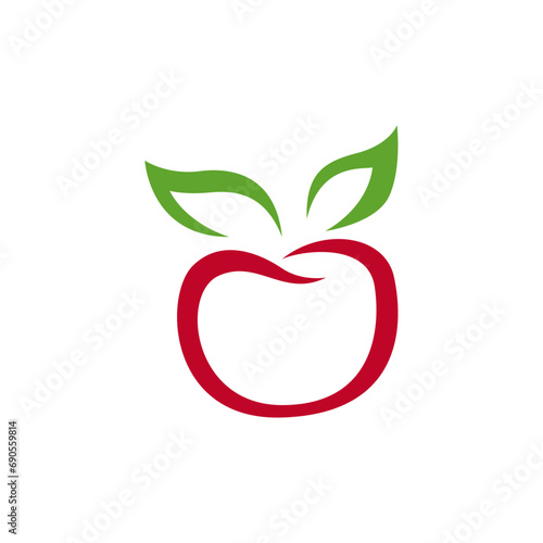 Versatile Apple Logo Design with Tomato Addition - High-Quality and Creative Solution
