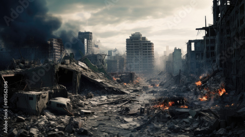 Destroyed city © Robin