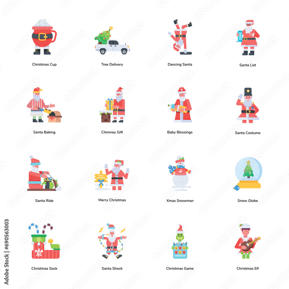 Handy Pack of Christmas Festival Flat Icons
Handy Pack of Christmas Festival Flat Icons