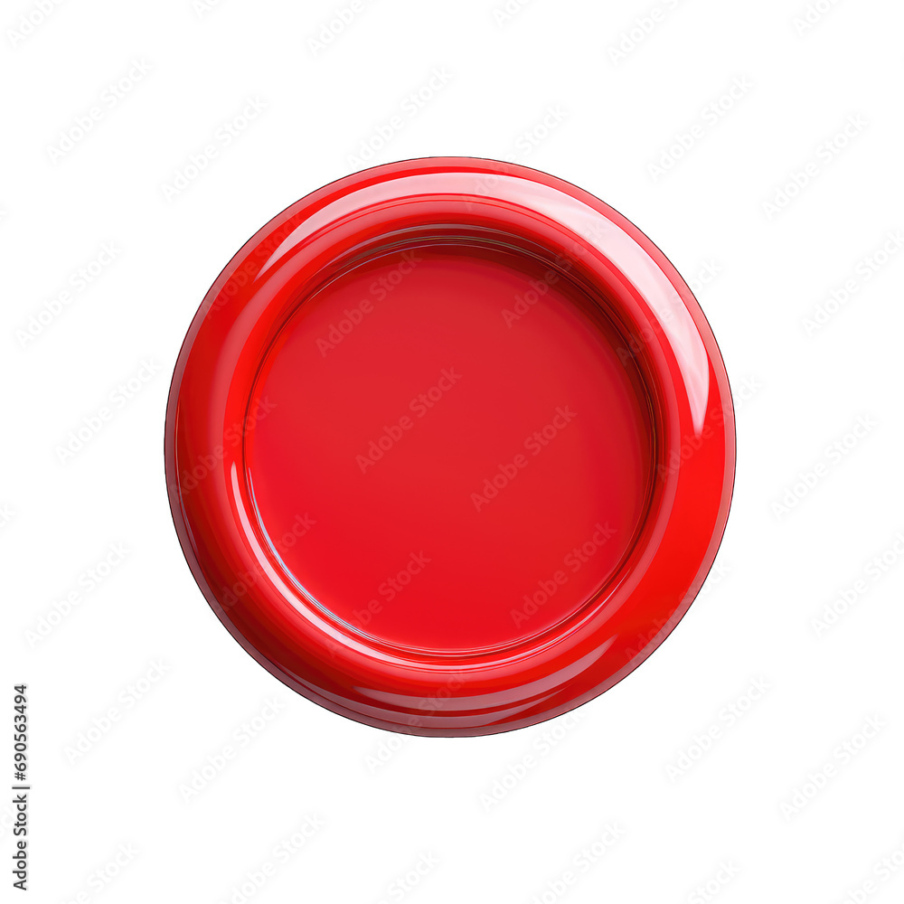 3d red round button isolated on transparent or white background, png 3d red round button isolated on transparent or white background, png