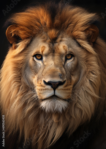Dangerous Lion Mugshot - Animal wildlife