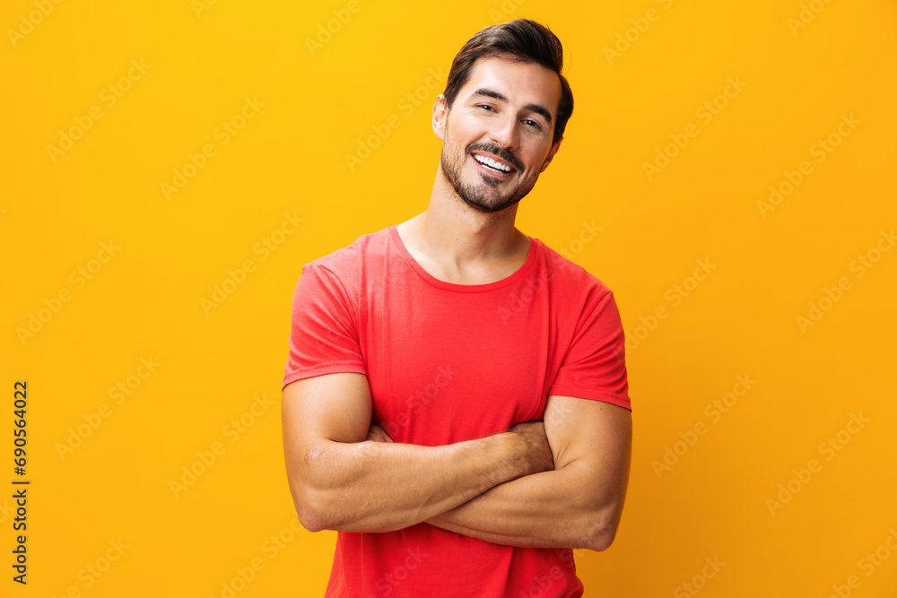 Man style gesture studio background portrait fashion copy lifestyle smiling arm space trendy laughing Man style gesture studio background portrait fashion copy lifestyle smiling arm space trendy laughing
