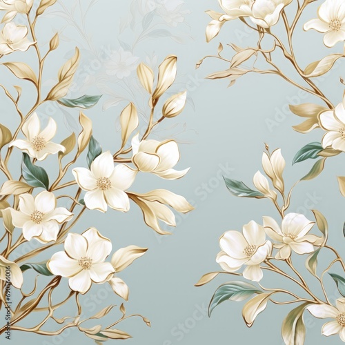 White jasmine branches on elegant pastel background. Wedding invitations  greeting cards  wallpaper  background  printing