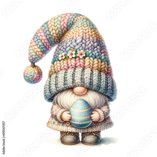 Easter gnome sublimation set, Easter gnome clipart set, cute gnomes with Easter egg © JR BEE