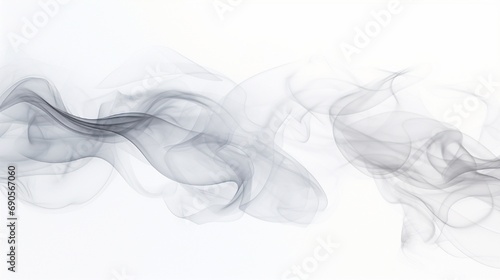 Clubs of a smoke on the white isolated background