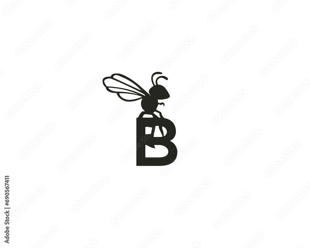 alphabet made style letters B, Stylish logo alphabet made style letters B, Stylish logo