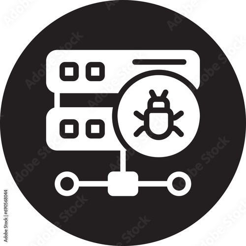 malware glyph icon
