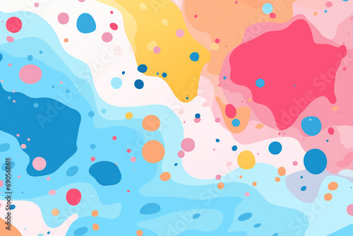 Abstract colourful blob shape background