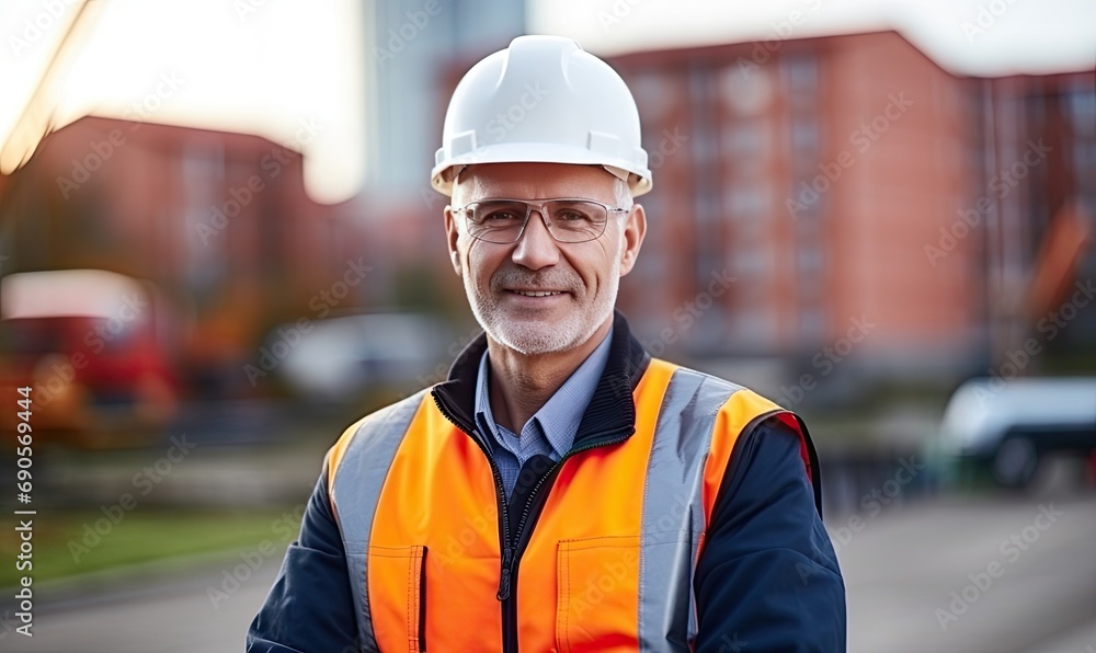 Safety First: A Construction Worker in Protective Gear Safety First: A Construction Worker in Protective Gear