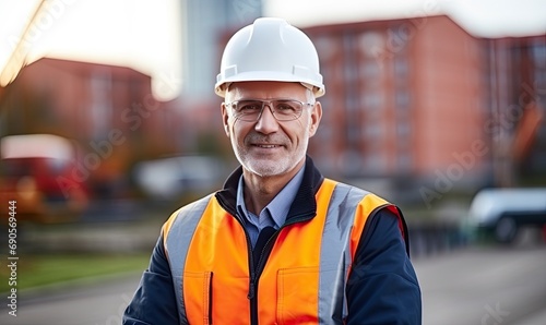 Safety First: A Construction Worker in Protective Gear