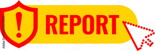 Report web button on white background