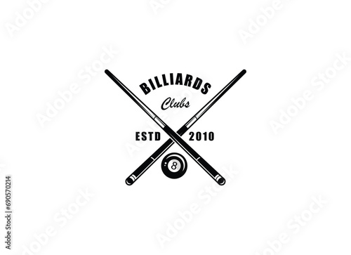 Billiard club Logo Template Design