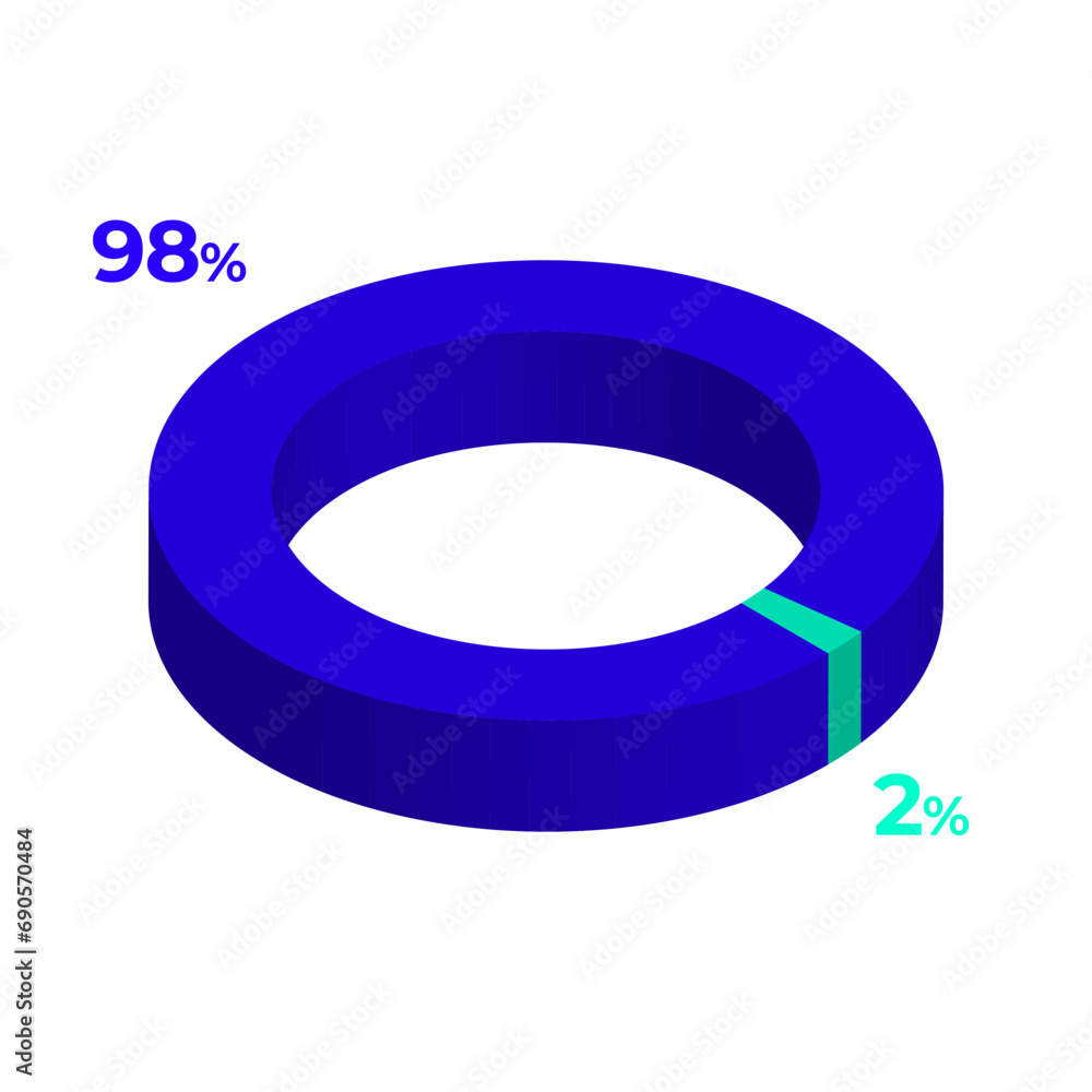 2 98 3d donut pie chart illustration eps vector 2 98 3d donut pie chart illustration eps vector