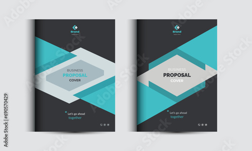 Corporate Business Proposal Catalog Cover Design templates Concepts Adept for Multipurpose Projects