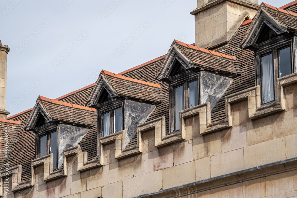 Close up to detail of UK ancients architectures