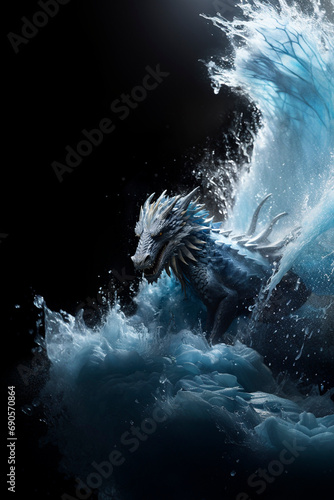 A dragon made of water is the symbol of 2024