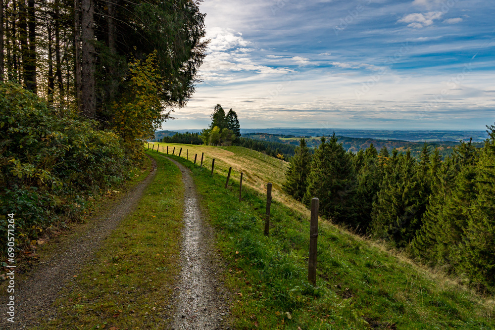 Colourful fall hike to the Kreuzleshöhe in Allgau near Leutkirch and Isny Colourful fall hike to the Kreuzleshöhe in Allgau near Leutkirch and Isny