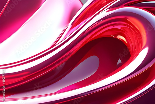abstract red background, abstract red background with waves. Generative AI.