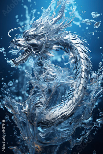 A dragon made of water is the symbol of 2024