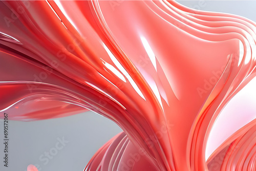 abstract red background, abstract red background with waves. Generative AI.