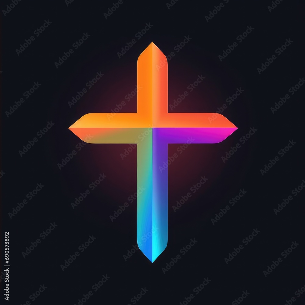 Obraz premium Cross Christianity Design