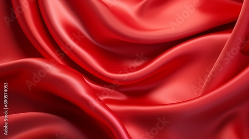 Luxurious and soft red satin for background.