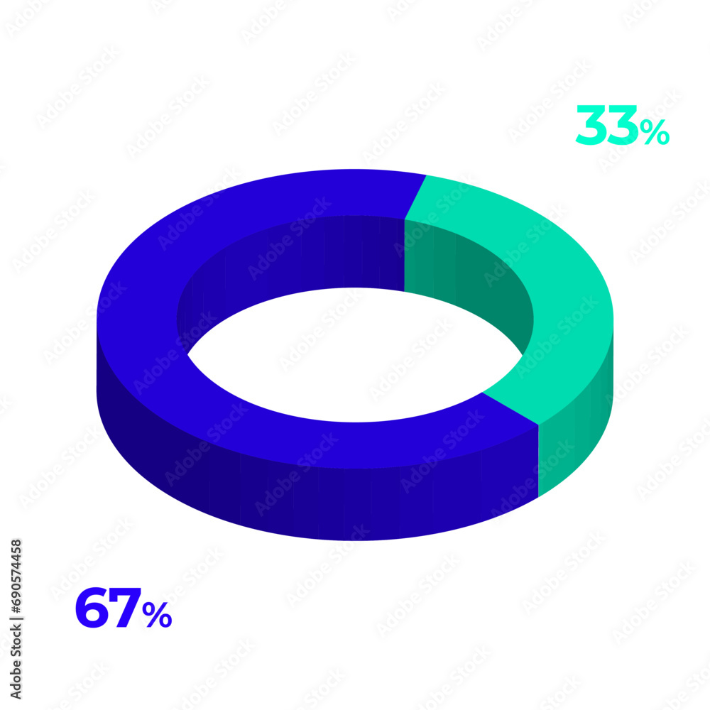 33 67 3d donut pie chart illustration eps vector 33 67 3d donut pie chart illustration eps vector