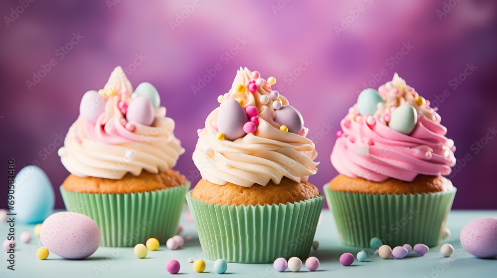 easter cupcakes background