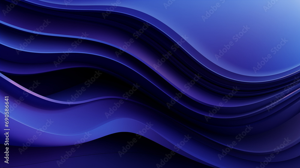 Obraz premium Tourbillons Abstraits dans un Dégradé de Bleus. Formes géométriques pour arrière-plan de design graphique