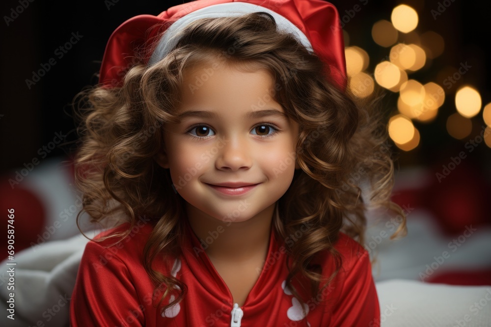 portrait of a little child in pajamas portrait of a little child in pajamas
