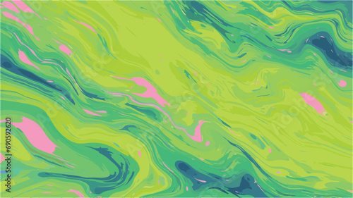 Toxic Green Acid Liquid Pattern - Abstract Background