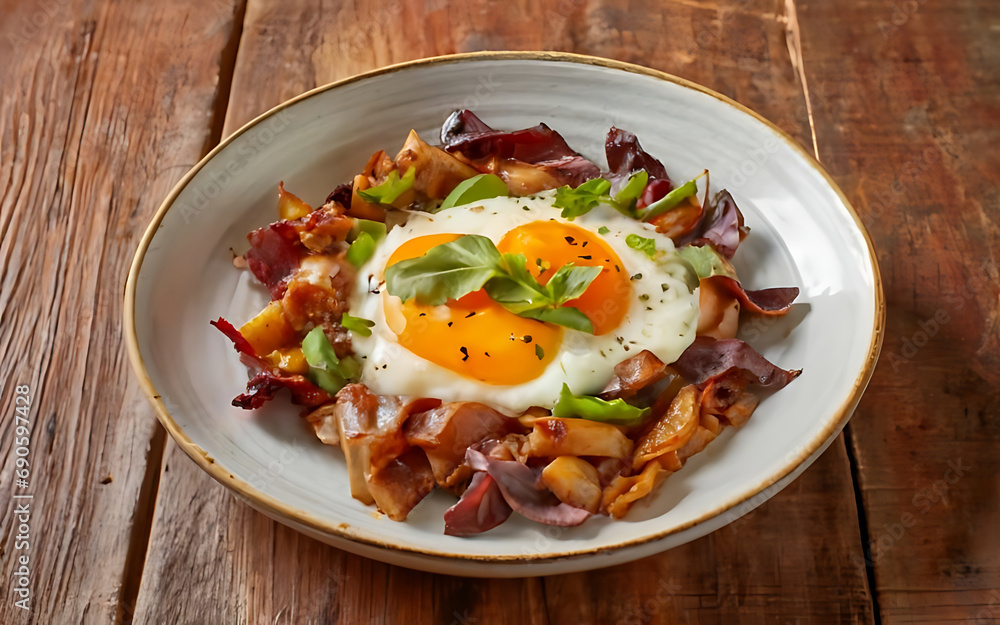 Capture the essence of Bandeja Paisa in a mouthwatering food photography shot Generative AI Capture the essence of Bandeja Paisa in a mouthwatering food photography shot Generative AI